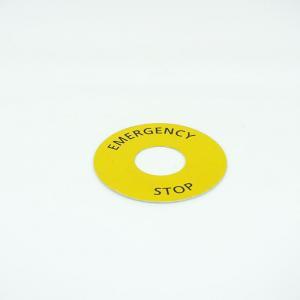 ALUMINUM 60mm EMERGENCY STOP ROUND PLATE