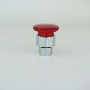 22mm ILLUMINATED RED 40mm MUSHROOM CAP MOMENTARY PUSH BUTTON - GOOD FOR INCANDESCENT, NEON AND LEDs