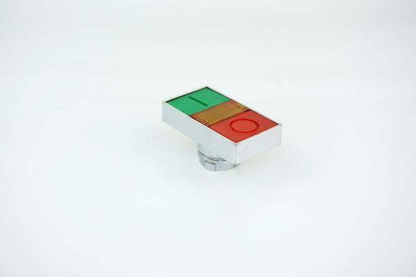 22mm ILLUMINATED MOMENTARY DOUBLE HEAD STOP/START WITH PILOT LIGHT - IP40