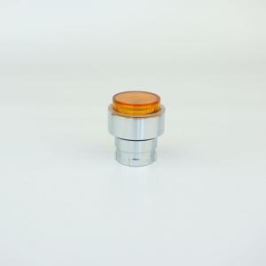 22mm ILLUMINATED AMBER EXTENDED HEAD MOMENTARY PUSH BUTTON - GOOD FOR INCANDESCENT, NEON AND LEDs