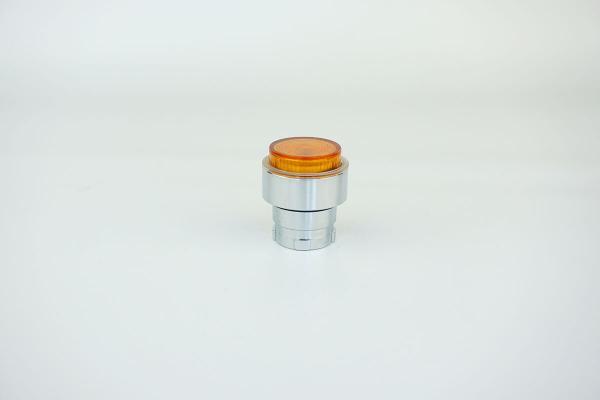 22mm ILLUMINATED AMBER EXTENDED HEAD MOMENTARY PUSH BUTTON - GOOD FOR INCANDESCENT, NEON AND LEDs